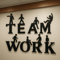 Teamwork 3D Creative Office Decor (tw01) - Wall Decorations