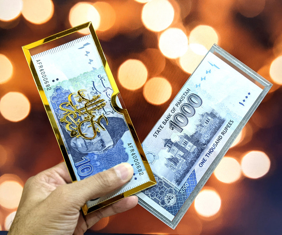 1 piece Acrylic Eidi Envelope| Eidi Envelope For Kids| Kids Eid Mubarak Eidi Envelopes