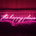 The happy place Neon light